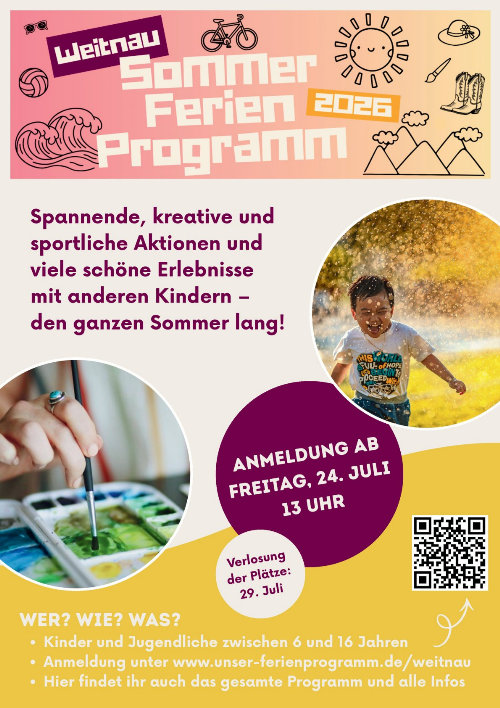 Sommerferienprogramm in Weitnau 2026